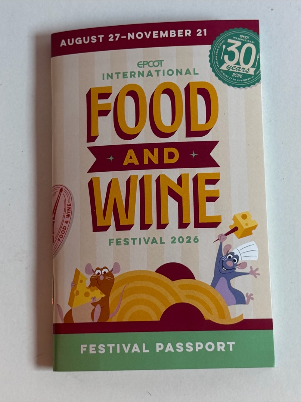 International Food and Wine Festival 2026 Festival Passport from Epcot
